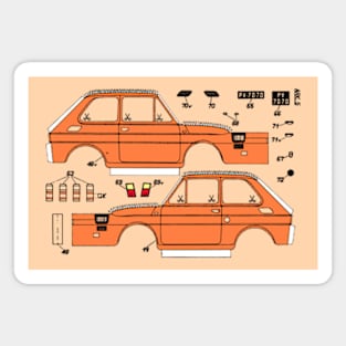 POLSKI 126P - toy car Magnet